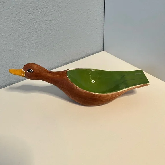 Mallard Duck Vintage Ceramic Ashtray / Trinket Holder 10” Long - Picture 2 of 7